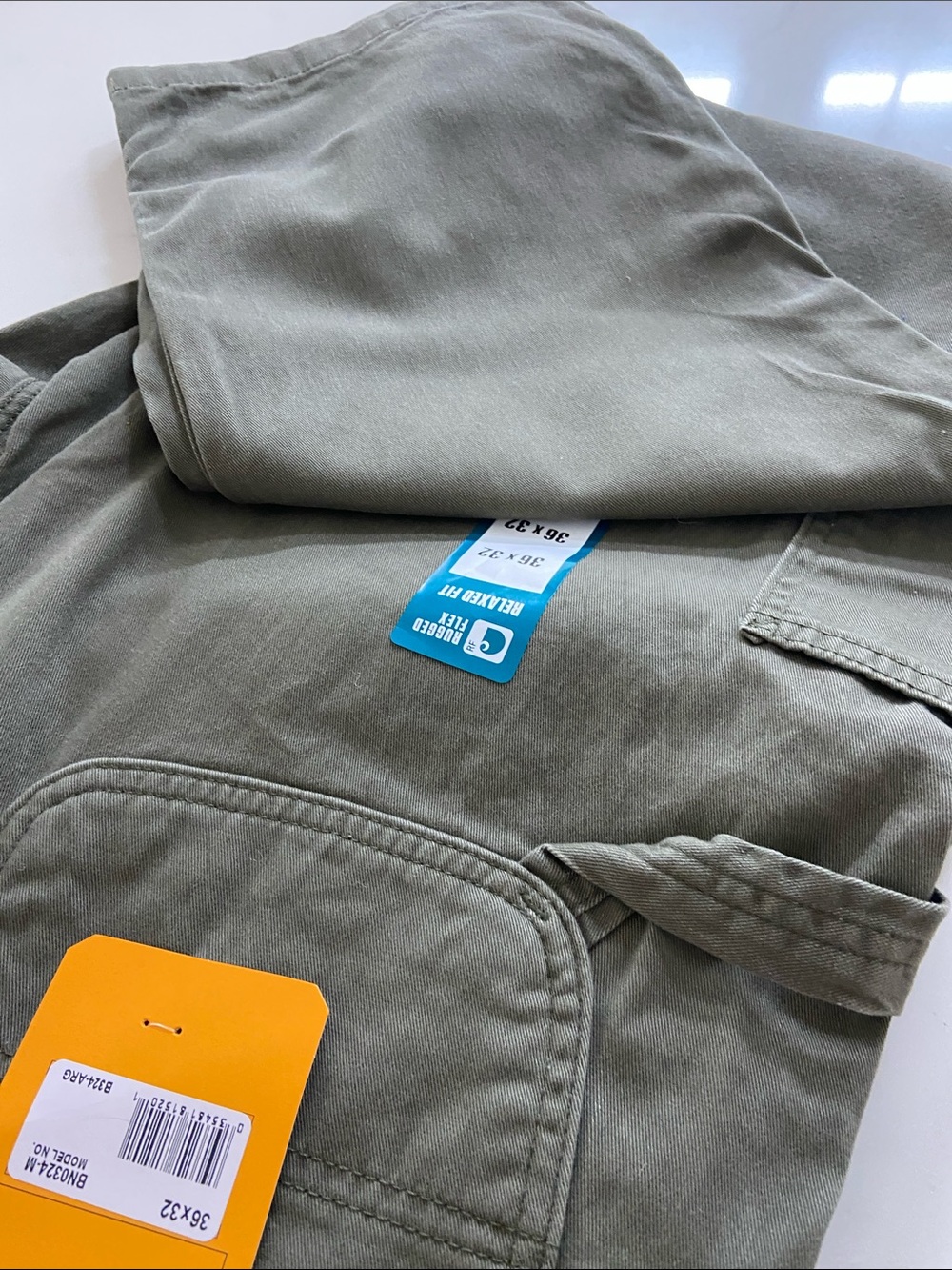 Carhartt Olive Green Relaxed Fit Work Pants - Picture 15 of 16